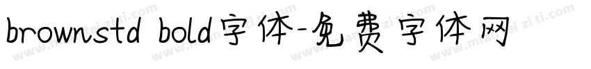brownstd bold字体字体转换